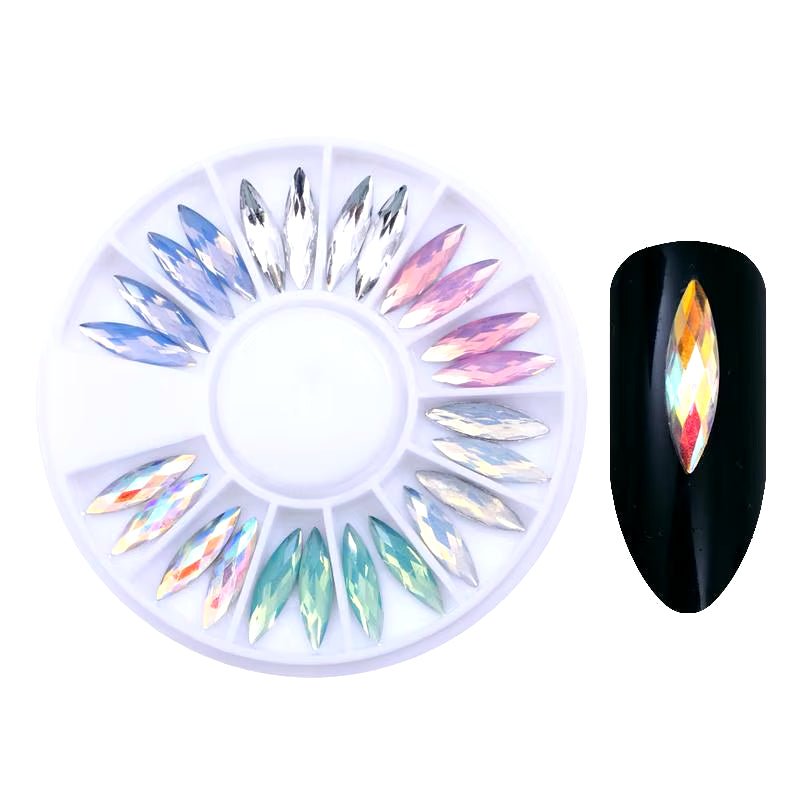 Nail Parts Nail Art Glitter Rhinestone Crystal Gems Jewelry Bead Manicure Decoration Accessories Nail Supplies for Professionals