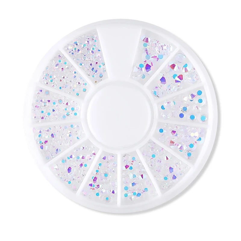 Nail Parts Nail Art Glitter Rhinestone Crystal Gems Jewelry Bead Manicure Decoration Accessories Nail Supplies for Professionals