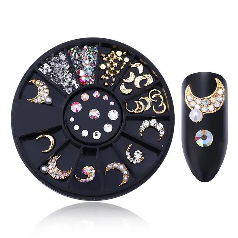 Nail Parts Nail Art Glitter Rhinestone Crystal Gems Jewelry Bead Manicure Decoration Accessories Nail Supplies for Professionals