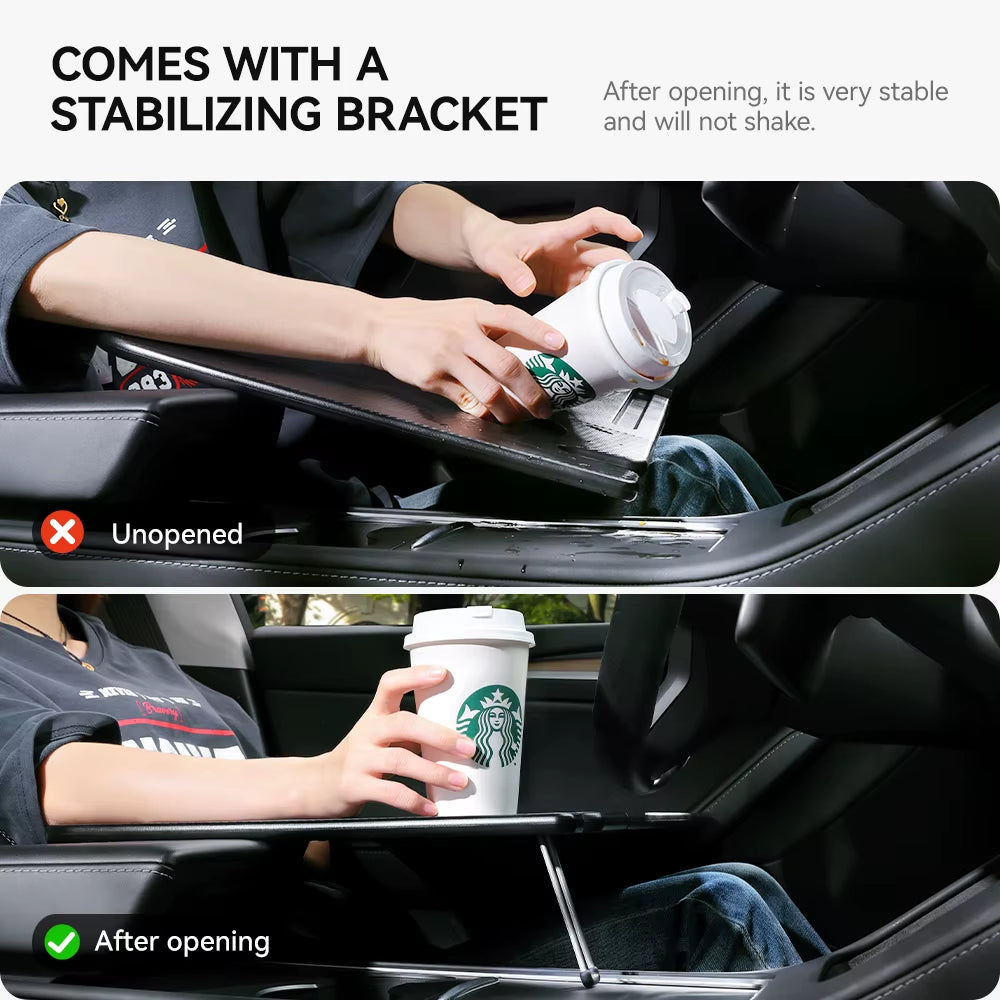 Table Desk for Tesla Model 3 Y Highland Juniper 2021-2025 Car Steering Wheel Laptop Tray Food Desk Portable Office Table