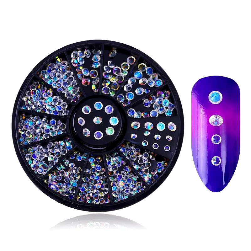 Nail Parts Nail Art Glitter Rhinestone Crystal Gems Jewelry Bead Manicure Decoration Accessories Nail Supplies for Professionals