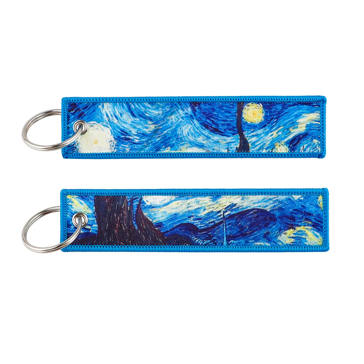 Japanese Anime Cool Embroidery Key Fobs Key Tag Motorcycles Cars Backpack Chaveiro Keychain for Friends Fashion Key Ring Gifts