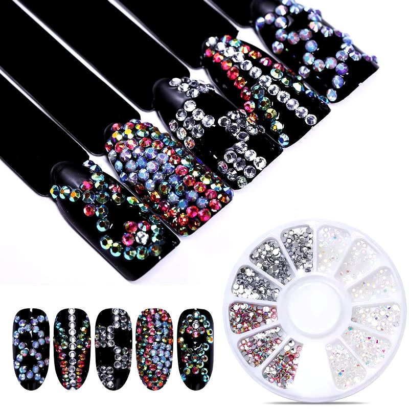 Nail Parts Nail Art Glitter Rhinestone Crystal Gems Jewelry Bead Manicure Decoration Accessories Nail Supplies for Professionals