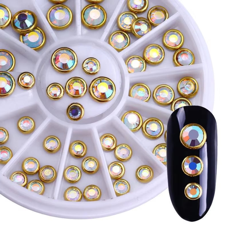 Nail Parts Nail Art Glitter Rhinestone Crystal Gems Jewelry Bead Manicure Decoration Accessories Nail Supplies for Professionals
