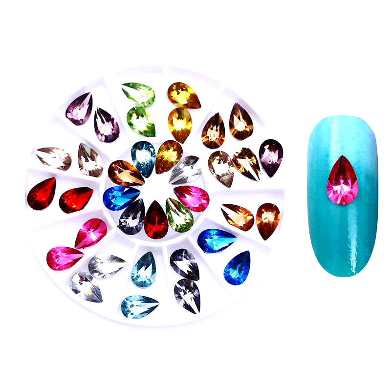 Nail Parts Nail Art Glitter Rhinestone Crystal Gems Jewelry Bead Manicure Decoration Accessories Nail Supplies for Professionals