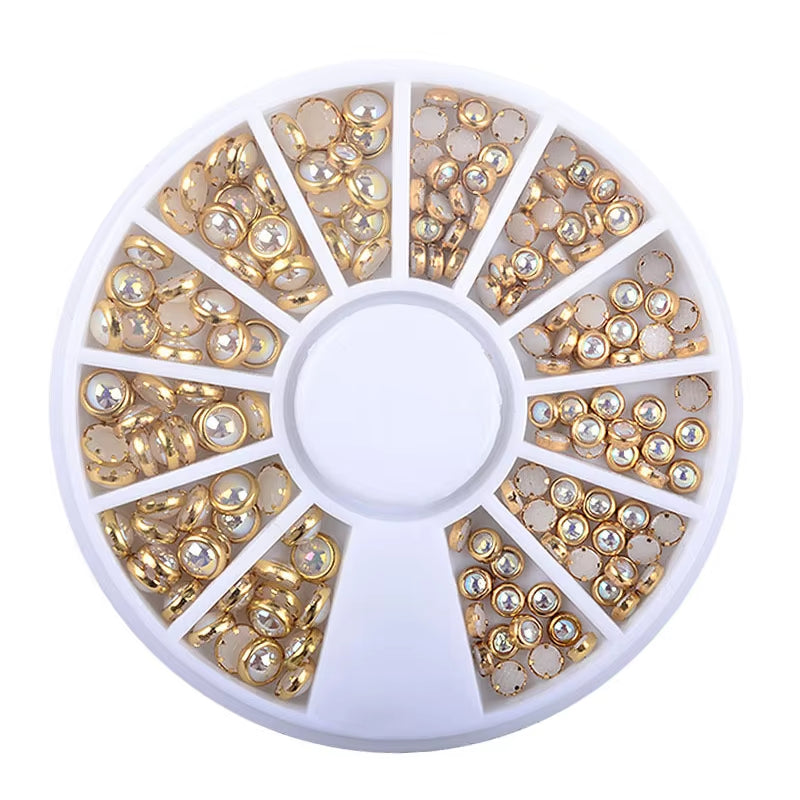 Nail Parts Nail Art Glitter Rhinestone Crystal Gems Jewelry Bead Manicure Decoration Accessories Nail Supplies for Professionals
