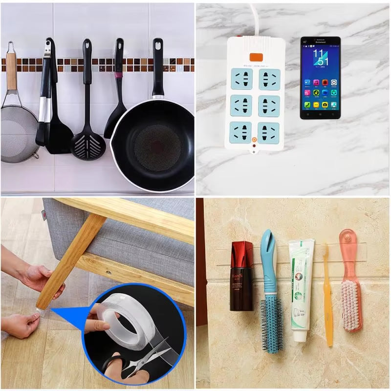 Ultra-Strong Double Sided Adhesive Monster Tape Home Appliance Waterproof Wall Stickers Home Improvement Resistant Tapes