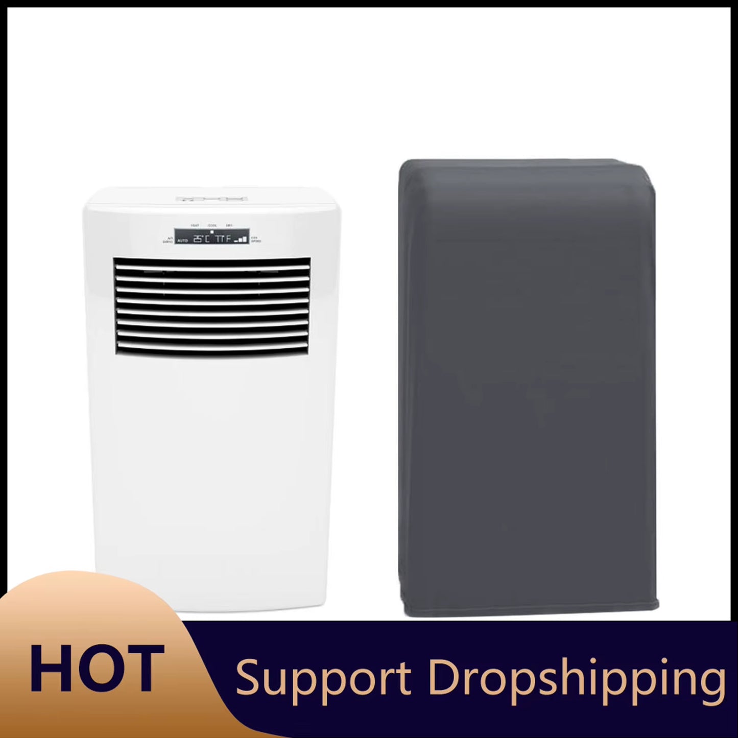Indoor Mobile Air Conditioner Dust Cover Waterproof and Dustproof Portable Air Conditioner Cover Elastic Fabric 40X46X75Cm