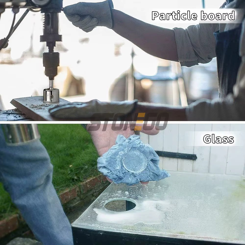 10PCS Diamond Coated Hole Saw Core Drill Bit Tile Marble Glass Ceramic Drill Bit Set 3Mm-50Mm