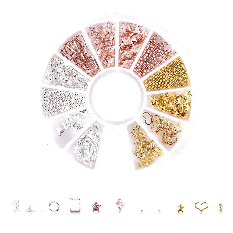 Nail Parts Nail Art Glitter Rhinestone Crystal Gems Jewelry Bead Manicure Decoration Accessories Nail Supplies for Professionals