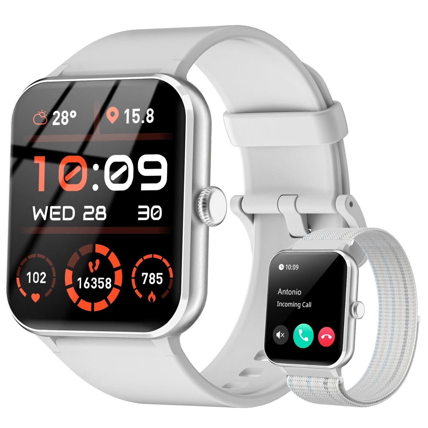 Blackview Smartwatch Damen Herren Mit Bluetooth Anrufe Fitnessuhr Für Android