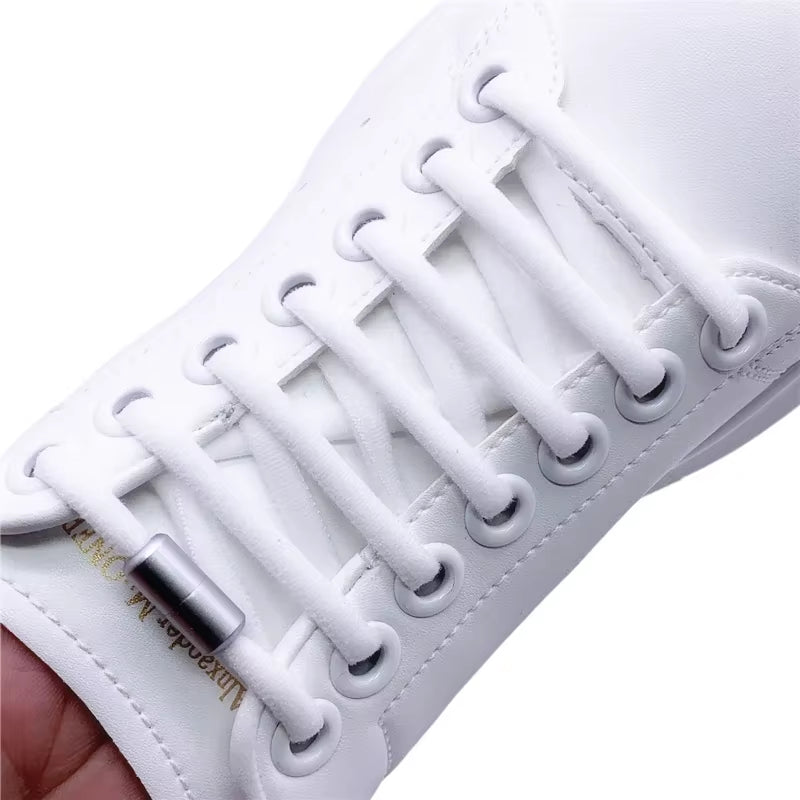 1Pair Elastic Lazy Shoelaces No Tie Shoe Laces Sneakers Flats Shoelaces for Kids Adult Quick Shoelace Fit All Shoes