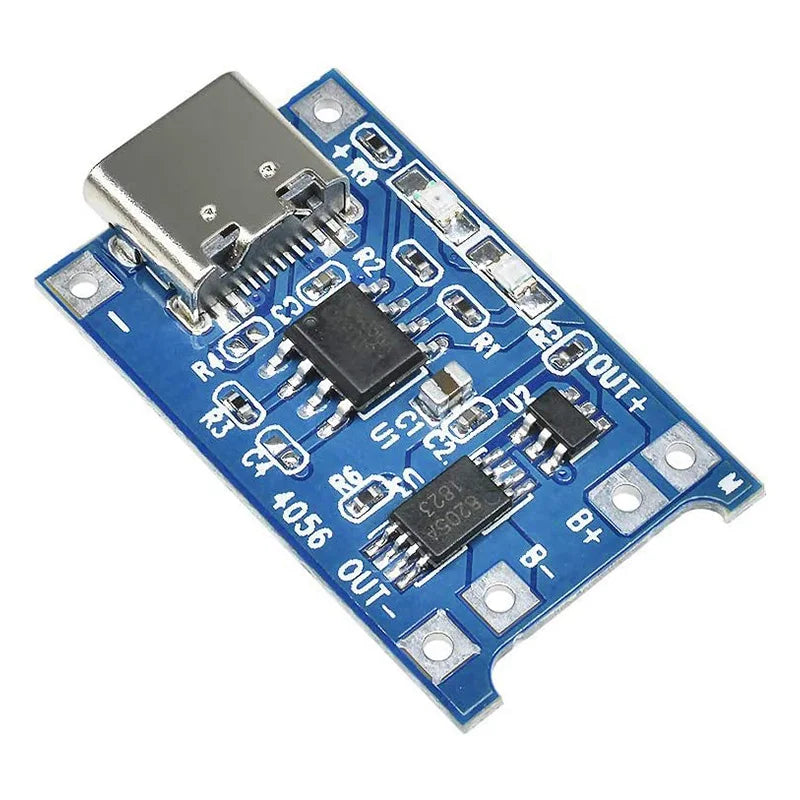 5Pcs 10Pcs Type-C Micro USB 5V 1A 18650 TP4056 Lithium Battery Charger Module Charging Board with Protection Dual Functions 1A