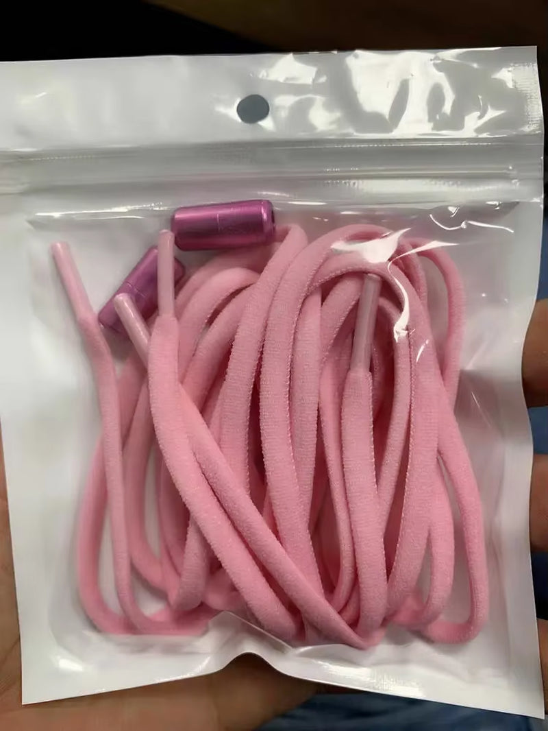 1Pair Elastic Lazy Shoelaces No Tie Shoe Laces Sneakers Flats Shoelaces for Kids Adult Quick Shoelace Fit All Shoes