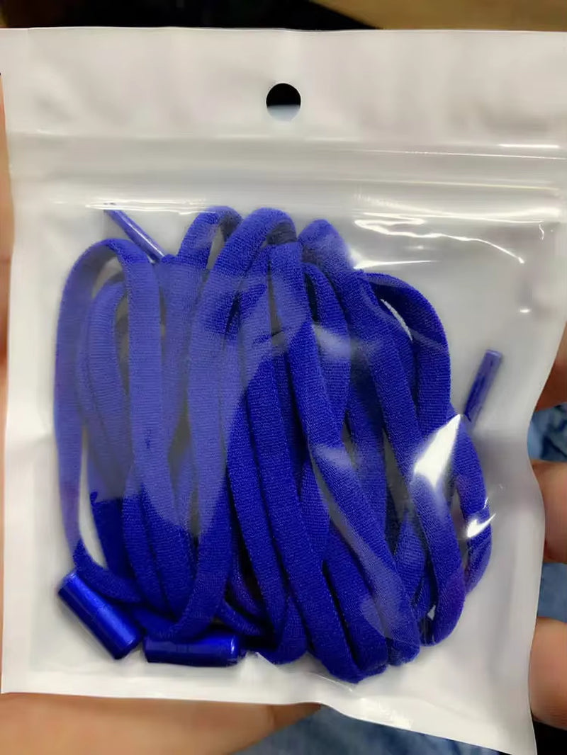 1Pair Elastic Lazy Shoelaces No Tie Shoe Laces Sneakers Flats Shoelaces for Kids Adult Quick Shoelace Fit All Shoes