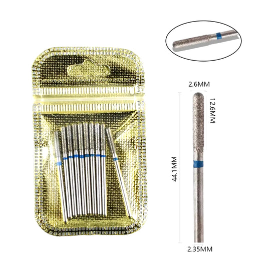 10Pcs Diamond Milling Cutter Nail Drill Bits Set for Manicure Accessory Pedicure Eletric Machine Nail Bit Brush Burr Tools