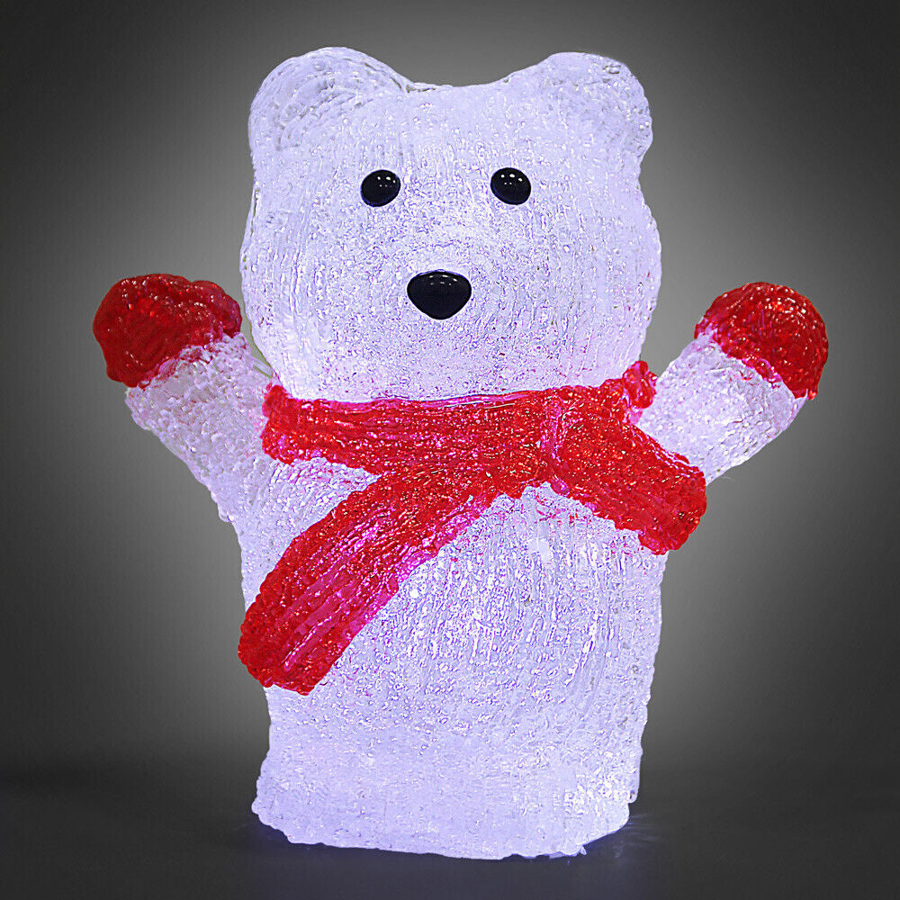 Weihnachtsdeko Acryl Figuren LED Innen Außen Dekofigur Batterie Weihnachten Deko