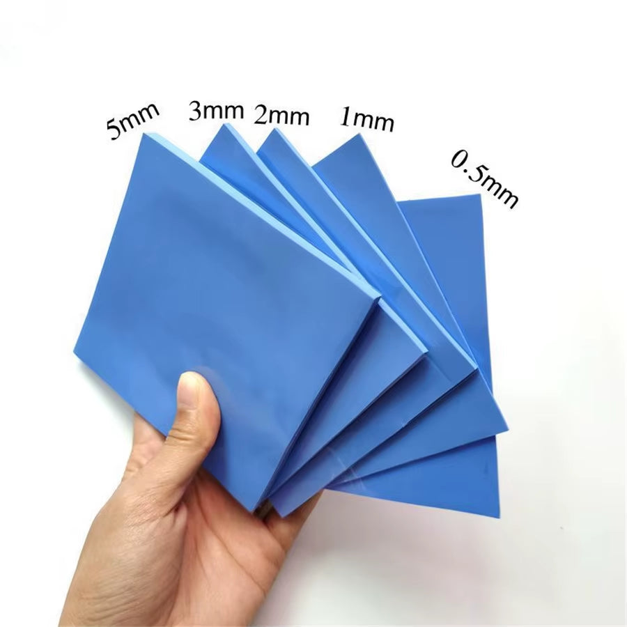 6.0W/Mk Thermal Pad GPU CPU Heatsink Cooling Conductive Silicone Pad High Performance Thermal Pads Multi Size Thickness
