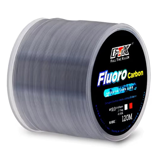120M Invisible Fishing Line Speckle Fluorocarbon Coating Fishing Line 0.20Mm-0.50Mm 4.13LB-34.32LB Super Strong Spotted Line