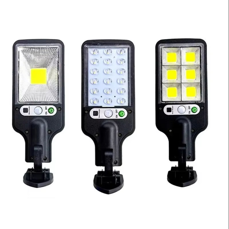 Solar Outdoor Led Courtyard Wall Lamp with 3 Mode Waterproof Motion Sensor Security Lighting Street Lights for Garden Patio Path