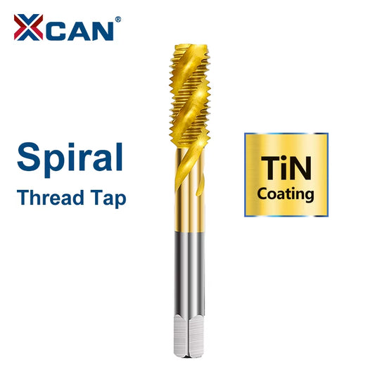 HSS Steel Screw Tap Titanium Coated Spiral Metric Thread Tap M2-M18 Machine Plug Tap HSS6542 Threading Tool Tap Drill Bit