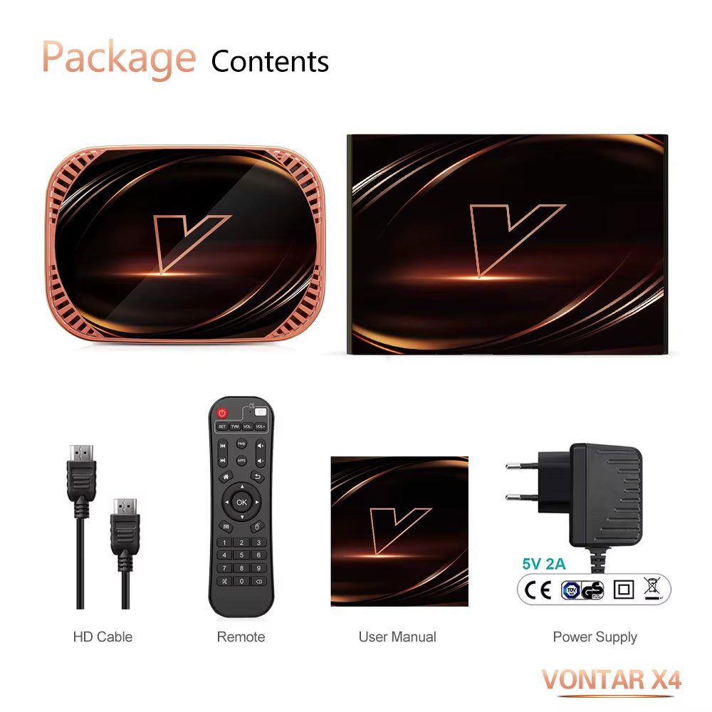 X4 Amlogic S905X4 Smart TV Box Android 11 4GB 128G 32GB 64GB Wifi BT AV1 Media Player TVBOX 4K 1000M Set Top Box