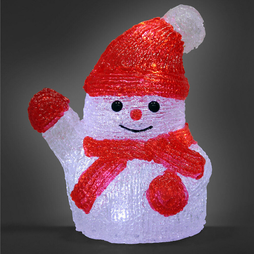 Weihnachtsdeko Acryl Figuren LED Innen Außen Dekofigur Batterie Weihnachten Deko