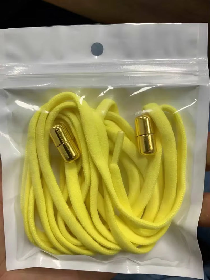 1Pair Elastic Lazy Shoelaces No Tie Shoe Laces Sneakers Flats Shoelaces for Kids Adult Quick Shoelace Fit All Shoes