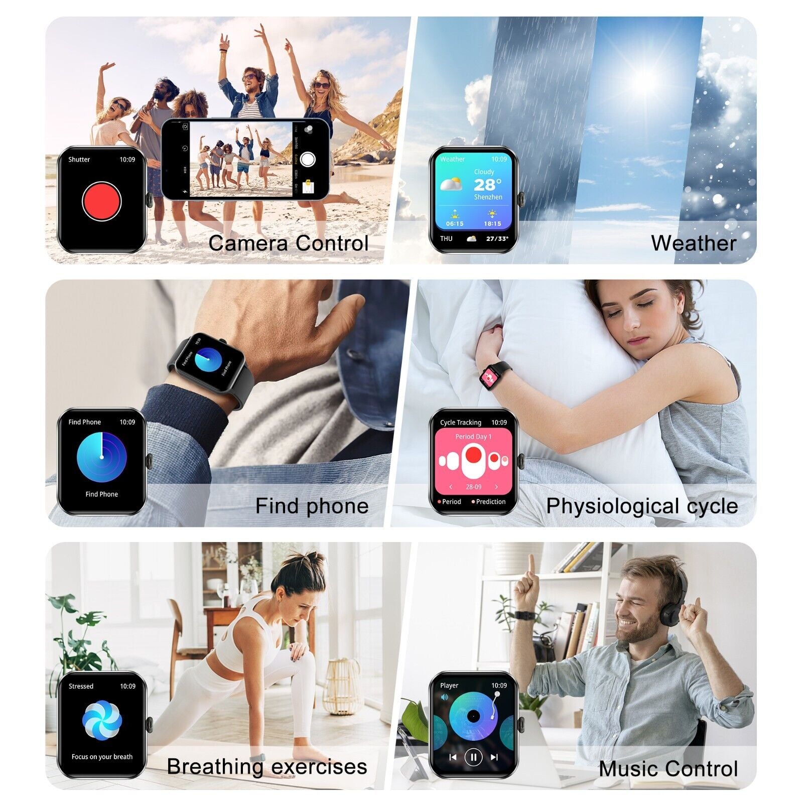 Blackview Smartwatch Damen Herren Mit Bluetooth Anrufe Fitnessuhr Für Android