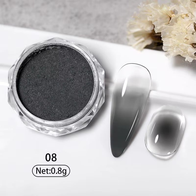 1Box Nail Mirror Glitter Powder Metallic Colorful Dust Metal Effect Nail Glitter Gold Nail Art UV Gel Polish Chrome Flakes Dust