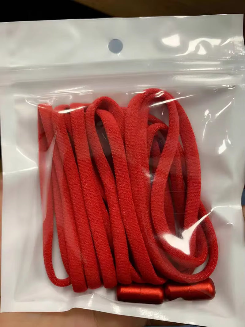 1Pair Elastic Lazy Shoelaces No Tie Shoe Laces Sneakers Flats Shoelaces for Kids Adult Quick Shoelace Fit All Shoes