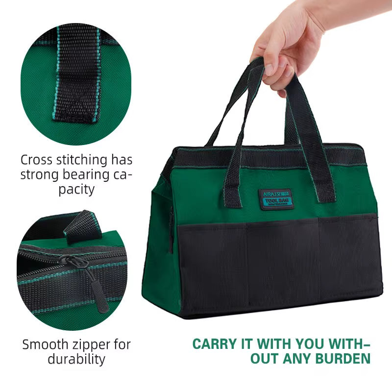 13 Inch Tool Bag Electrician Multifunctional Strong Durable Oxford Thickened Woodworking Storage Portable Handheld Bag