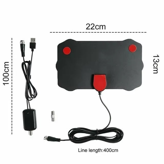 4K High Gain HD TV DTV Box Digital TV Antenna EU Plug 5000 Miles Booster Active Indoor Aerial HD Flat Design