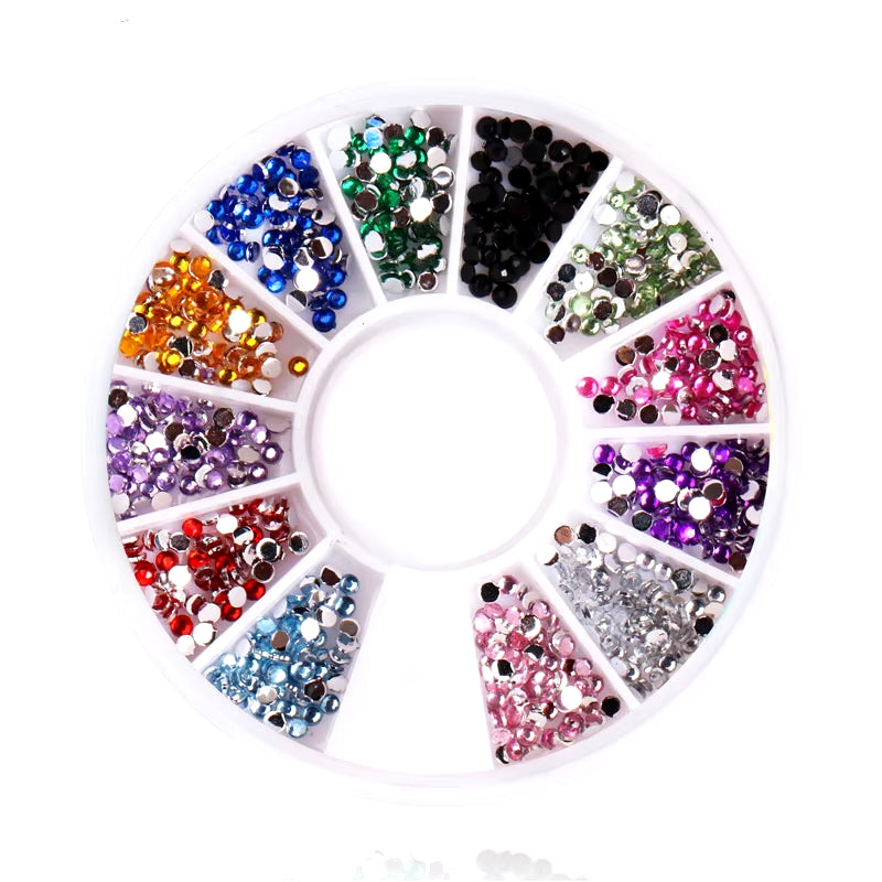 Nail Parts Nail Art Glitter Rhinestone Crystal Gems Jewelry Bead Manicure Decoration Accessories Nail Supplies for Professionals