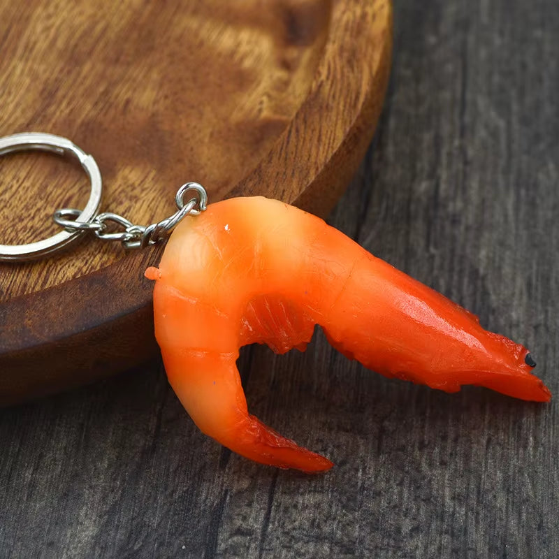 Creative Simulation Food Keychain PVC Model Gift Keychain Soft Glue Fake Braised Pork Belly Roasted Chicken Keychain K4230