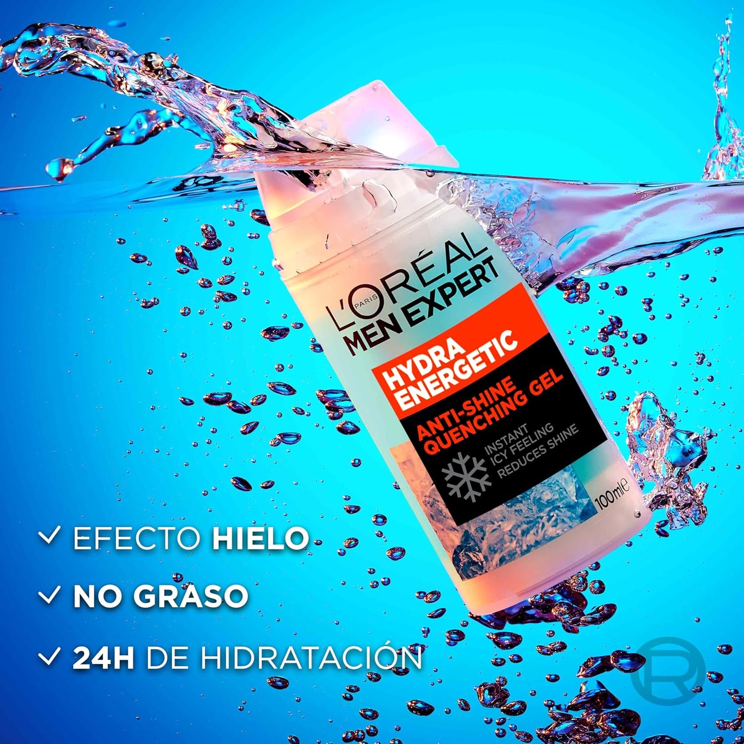 L'Oréal Men Expert XXL Kühlende Gesichtspflege Anti-Glanz Für Männer, Erfrischendes Und Mattierendes Gesichtsgel, Gesichtscreme Für Herren, Hydra Energy, [Amazon Exclusive], 1 X 100 Ml
