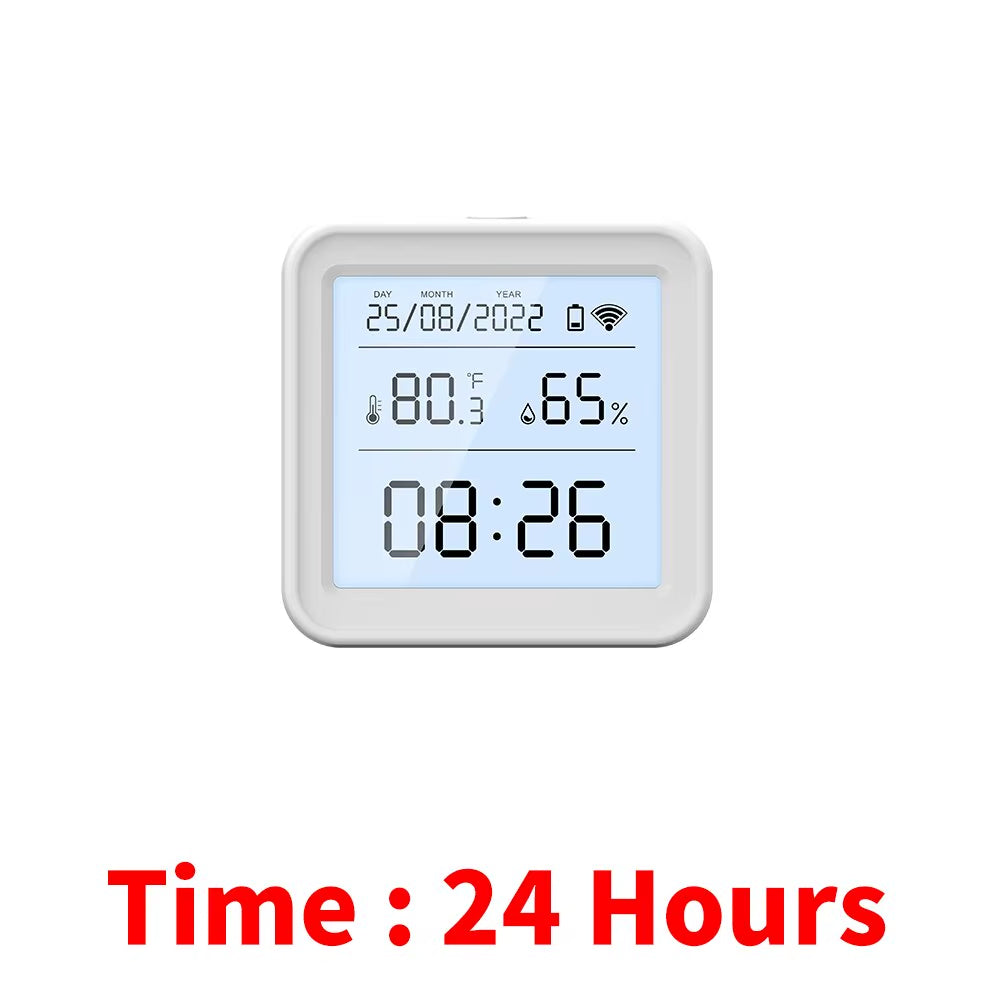 Tuya WIFI Smart Temperature Humidity Sensor Hygrometer Thermometer Backlight Smart Life Support Alexa Google Assistant