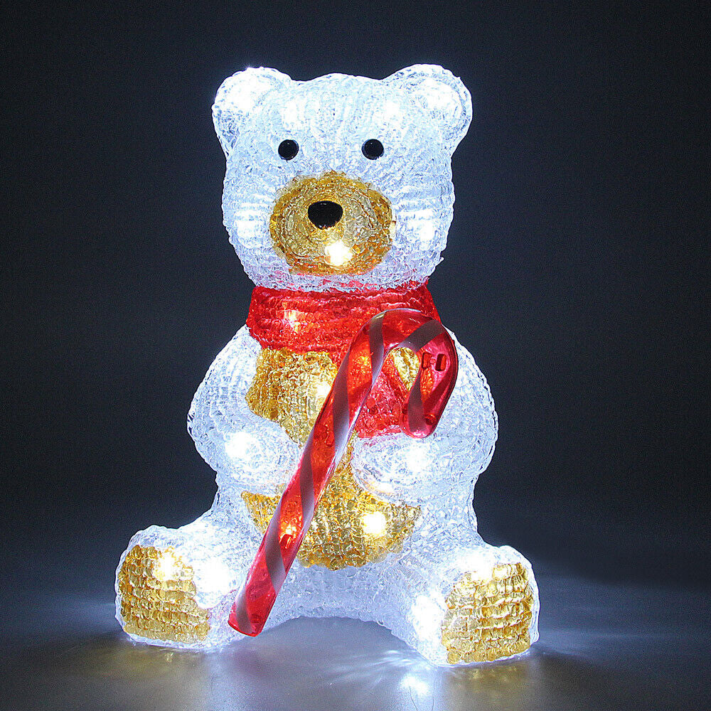 Weihnachtsdeko Acryl Figuren LED Innen Außen Dekofigur Batterie Weihnachten Deko
