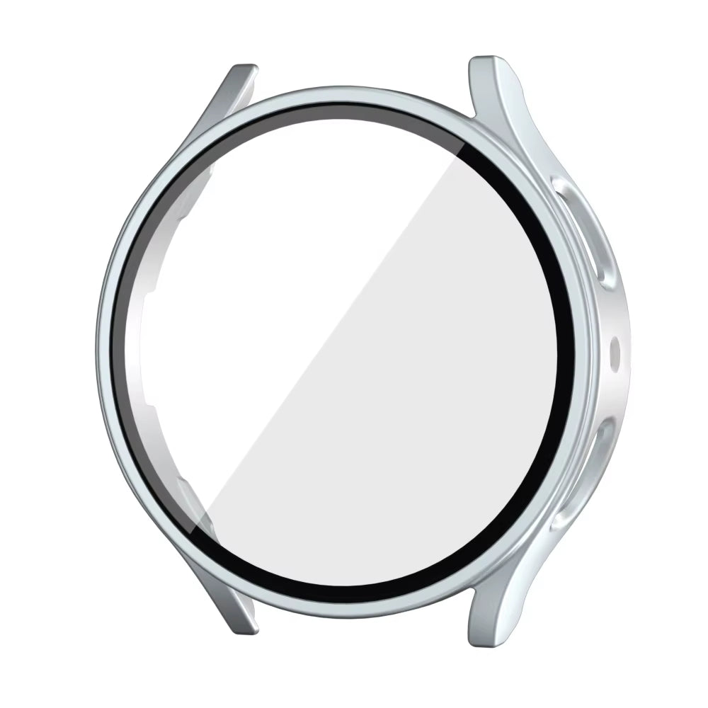 Tempered Glass+ PC Cover for Samsung Galaxy Watch4 5 6 7 44Mm 40Mm All Coverage Protective Bumper Case Galaxy Watch7 Accessories