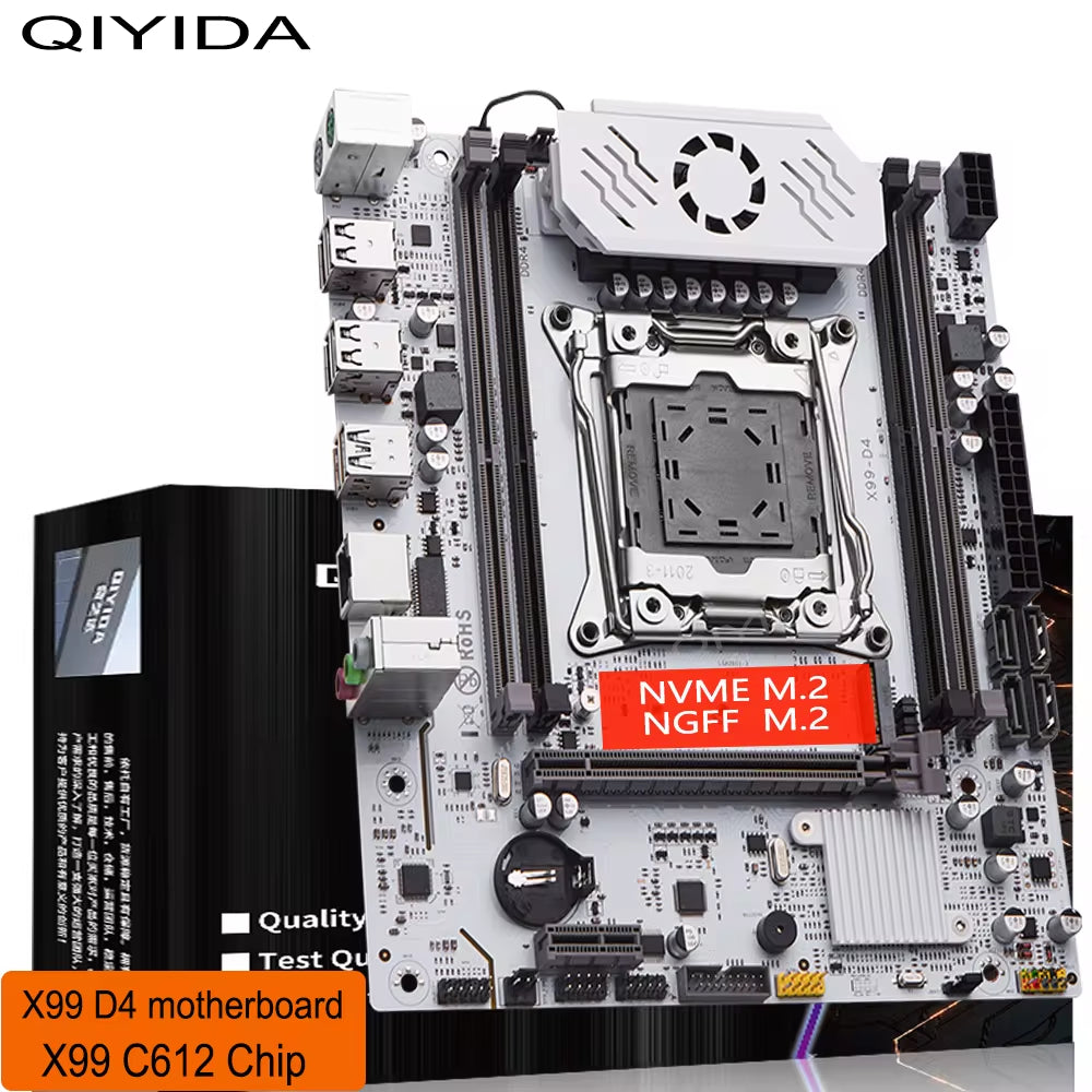 X99 Motherboard D4 LGA 2011 3 with M.2 Slot Support X99 C612Chip DDR4 Memory SATA3.0 USB3.0 PCI16X