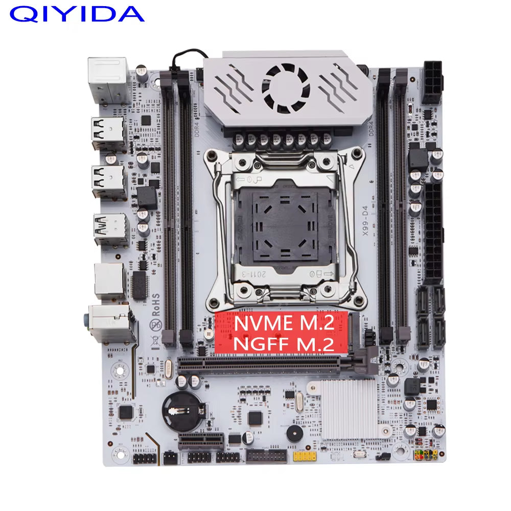 X99 Motherboard D4 LGA 2011 3 with M.2 Slot Support X99 C612Chip DDR4 Memory SATA3.0 USB3.0 PCI16X