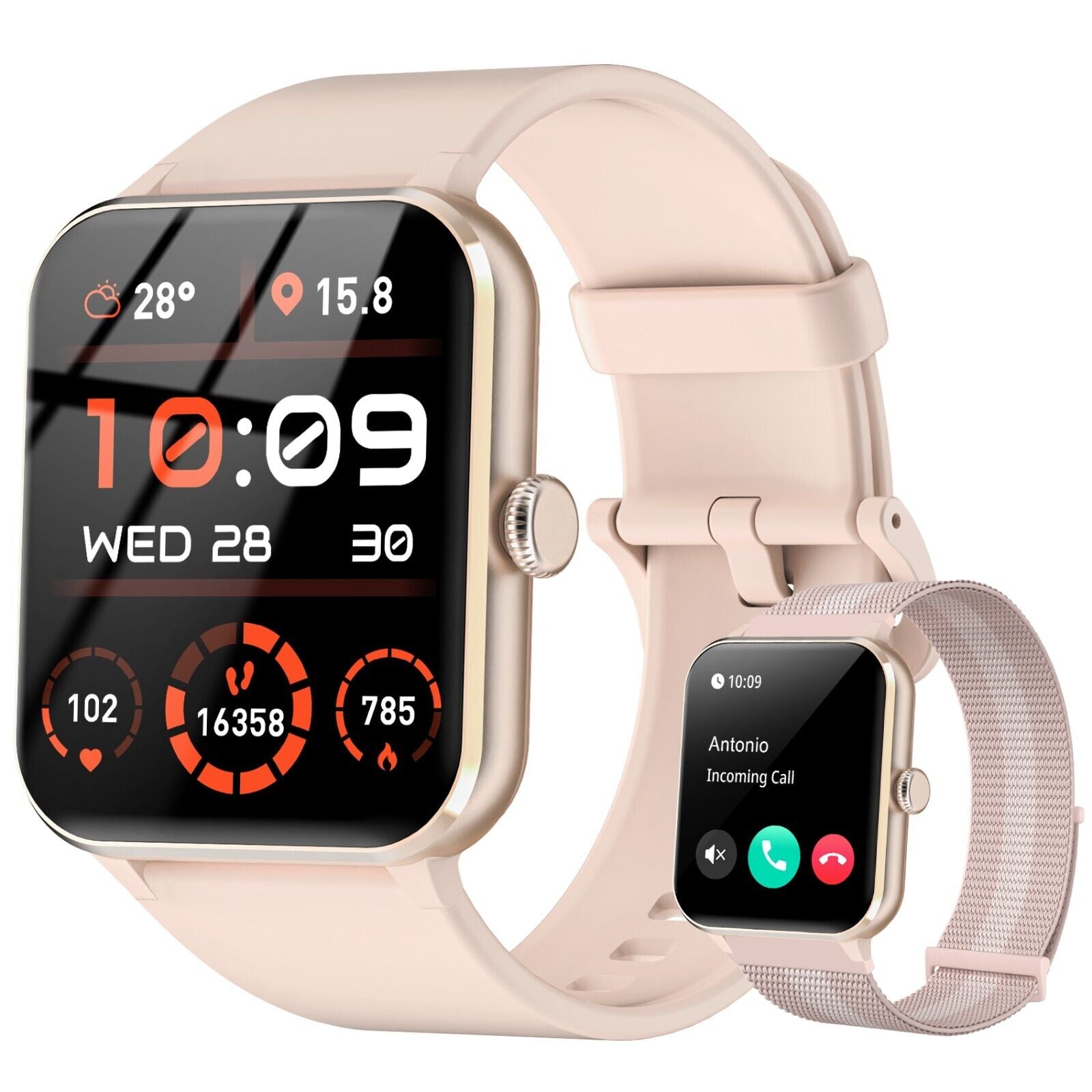 Blackview Smartwatch Damen Herren Mit Bluetooth Anrufe Fitnessuhr Für Android