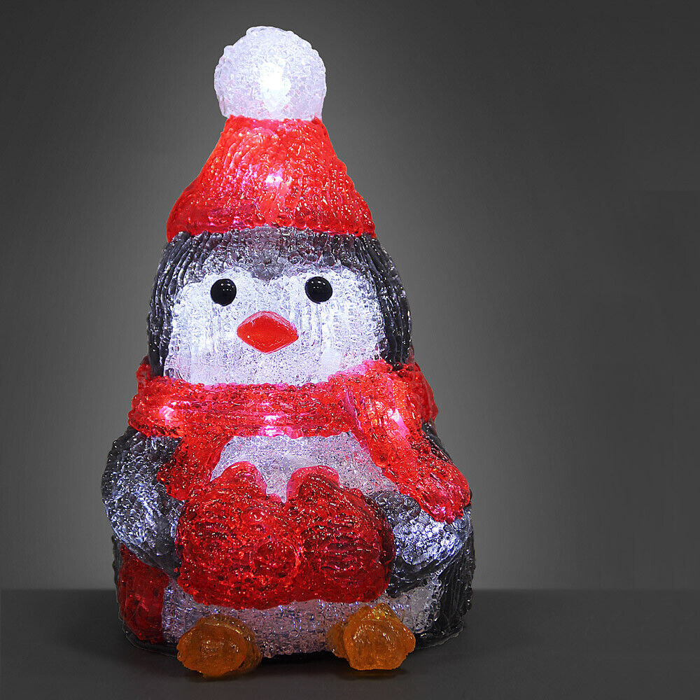 Weihnachtsdeko Acryl Figuren LED Innen Außen Dekofigur Batterie Weihnachten Deko