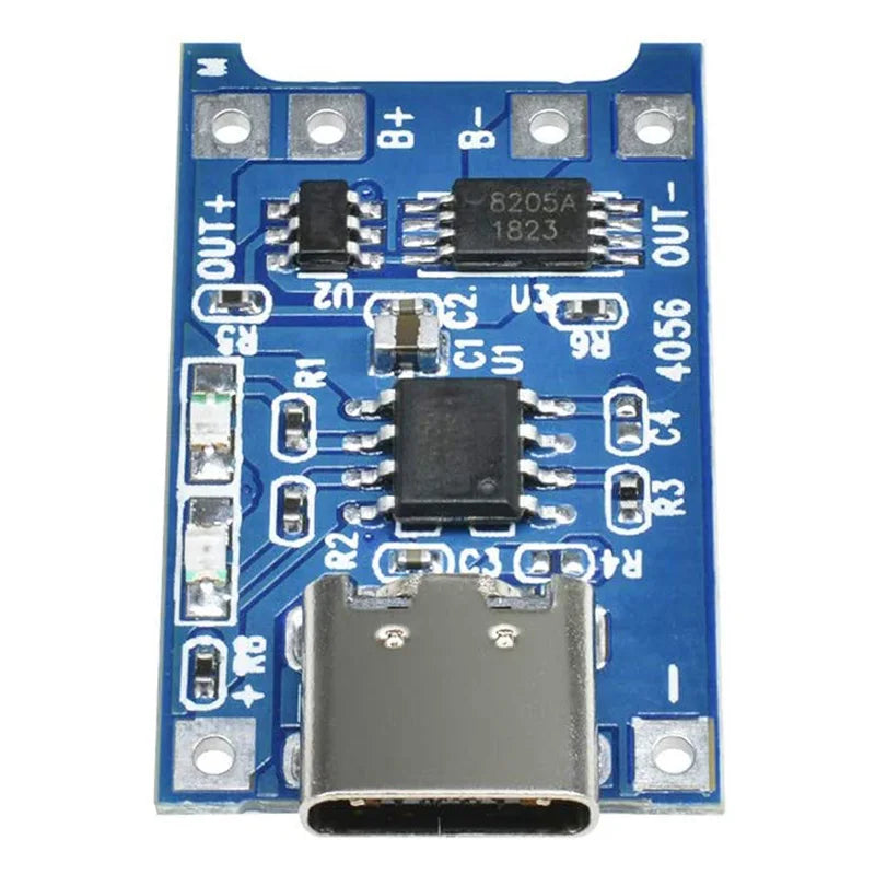 5Pcs 10Pcs Type-C Micro USB 5V 1A 18650 TP4056 Lithium Battery Charger Module Charging Board with Protection Dual Functions 1A