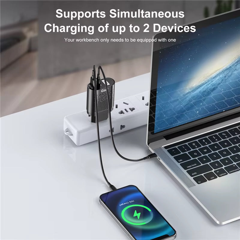 65W Gan Charger USB C PD KR Plugs Fast Charging Gan Charger Phone Quick Charging Type C for Iphone Korean Specification