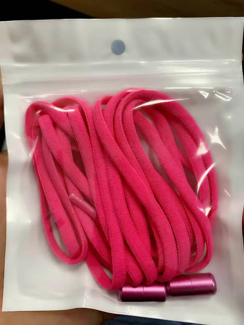 1Pair Elastic Lazy Shoelaces No Tie Shoe Laces Sneakers Flats Shoelaces for Kids Adult Quick Shoelace Fit All Shoes
