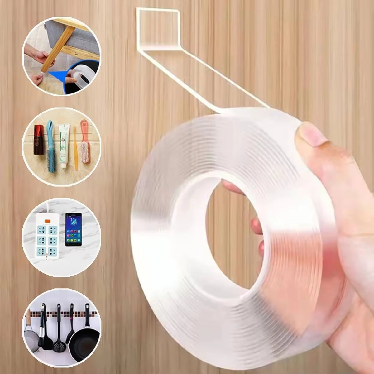 Ultra-Strong Double Sided Adhesive Monster Tape Home Appliance Waterproof Wall Stickers Home Improvement Resistant Tapes