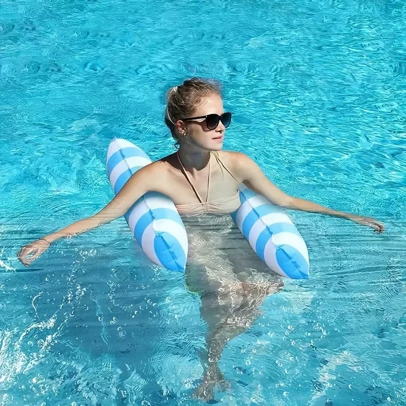 Water Hammock Recliner Inflatable Floating Swimming Mattress Pool Float Mats Sea Mattress Pool Party Inflatable Pool Accessories