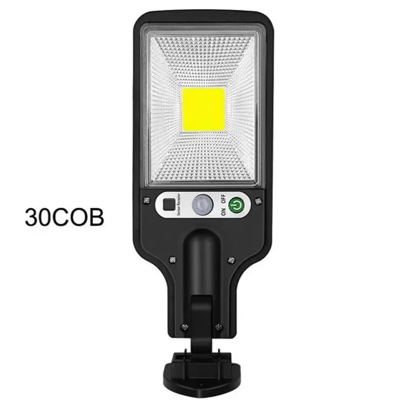 Solar Outdoor Led Courtyard Wall Lamp with 3 Mode Waterproof Motion Sensor Security Lighting Street Lights for Garden Patio Path