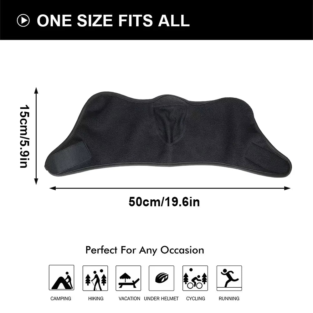 Fashion Winter Thermal Fleece Balaclava Full Face Mask Skiing Hat Bandana Hat Windproof Snowboard Scarves Women'S Men Helmet Cap